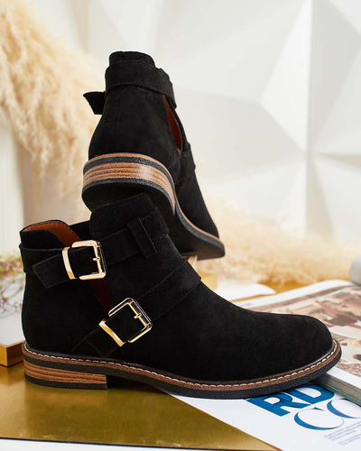 Royalfashion Damen Geronsa Ausschnittstiefel