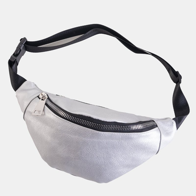 Silberne Damen-Gürteltasche - Handtaschen