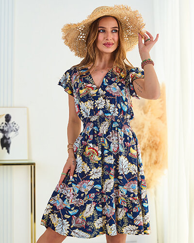 Жіноча квіткова міні-сукня Royalfashion