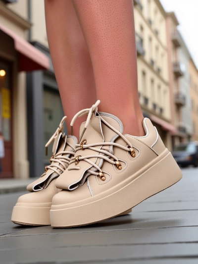 Royalfashion Damen Sneaker mit einer dekorativen Zunge Domatories