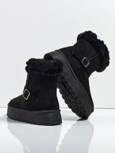 Royalfashion Kurze Damenstiefel a'la Schneestiefel Myrelle