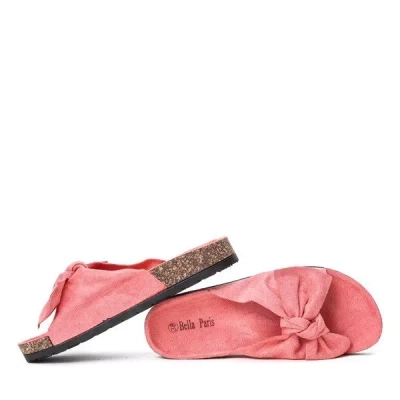 OUTLET Rosa Flip-Flops mit Schleife Summer Blow - Schuhe