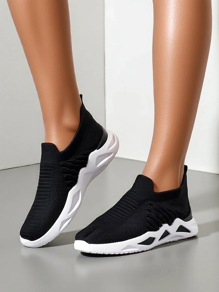 Royalfashion Slip-On Damen-Sneaker mit Strass Elavises