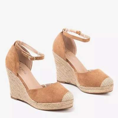 Braune Espadrilles auf dem Keil Bonita - Schuhe 1