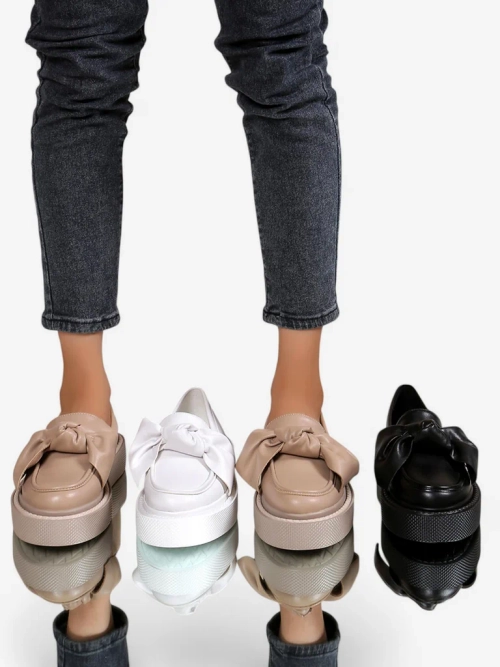 Royalfashion Елегантні мокасини для жінок з бантом Ortto