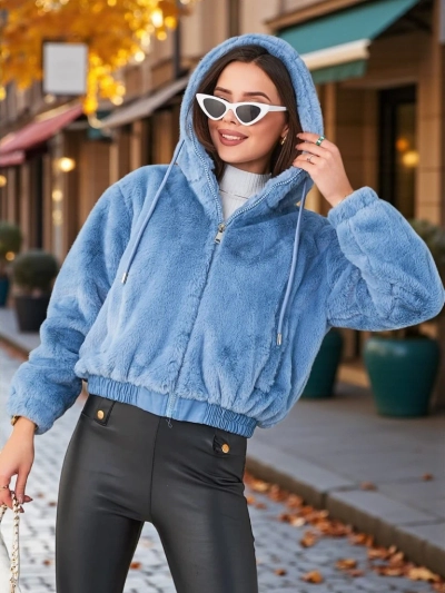 Royalfashion Damen Kunstpelzjacke