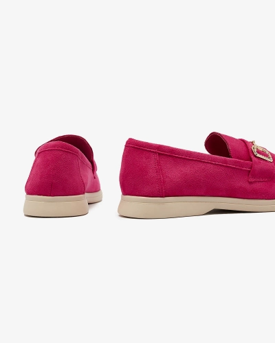 Fuchsia Damen Mokassins mit Goldverzierung Neterri - Footwear
