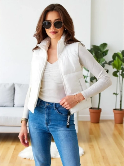 Royalfashion Damen Kurzarm-Ärmelloses Jacket