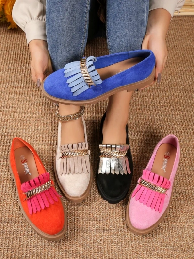 Royalfashion Damen-Öko-Suede-Mokassins Mare Nostrum
