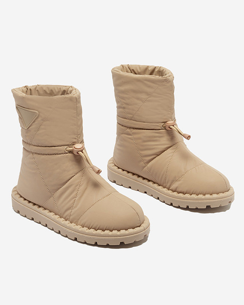 Світло-коричневі стьобані снігові чоботи Ferri