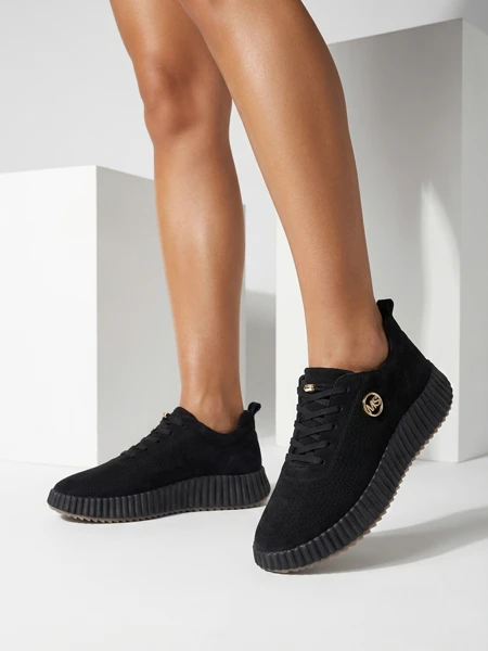 Royalfashion Damen perforierte Sport Sneakers Tobin