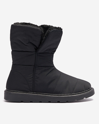 Schwarze Damenstiefel a'la Schneestiefel Kalioli Footwear