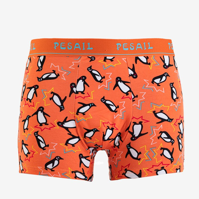 Pinguin orange Herren Boxershorts - Unterwäsche