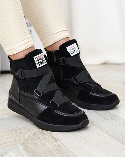 Royalfashion Schwarz Damen-Sportstiefel Sattari