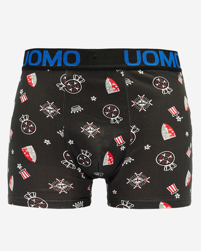 Schwarze Herren-Boxershorts mit modischem Priem - Underwear