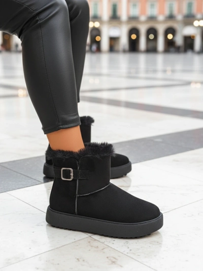 Royalfashion Kurze Damenstiefel im Schneestiefel-Stil Winter Crest
