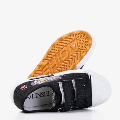 OUTLET Schwarze Klettschuhe für Kinder Jeff - Footwear