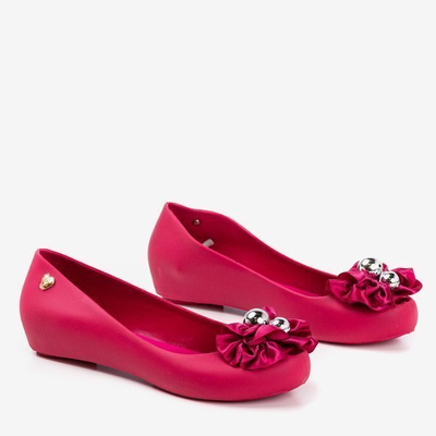 OUTLET Fuchsia melissa mit dekorativen Mirillia-Blumen - Schuhe