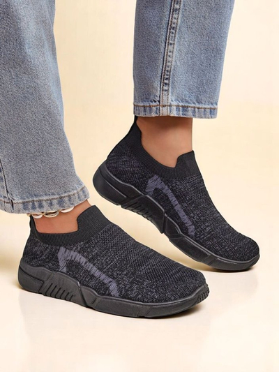 Royalfashion Damen Slipper aus Stoff, Sportschuhe Vena