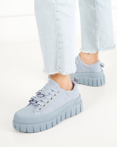 OUTLET Hohe blaue Turnschuhe für Damen Mishta - Schuhe