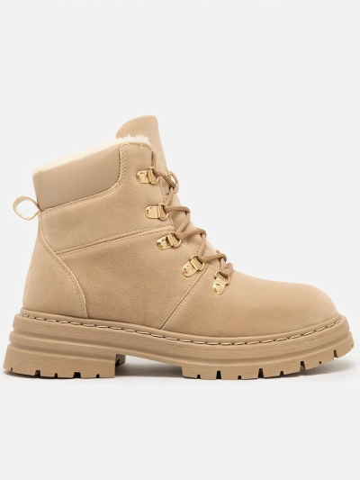 Royalfashion Hellbraune Damen Trapper Develier