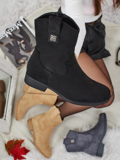 Damen Stiefeletten aus Öko-Wildleder Kelmoria