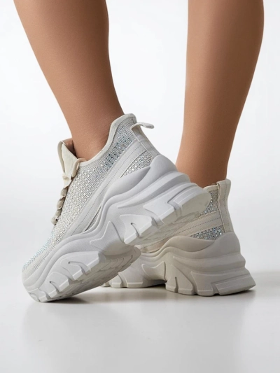 Royalfashion Damen Sport-Sneaker mit Strass Blysco