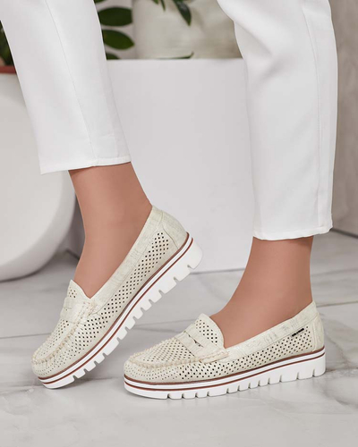 Royalfashion Ажурні жіночі мокасини Leteller