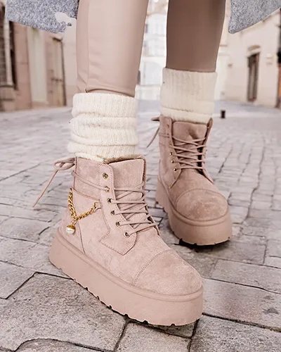 Royalfashion Damen Schnürstiefel Woruces
