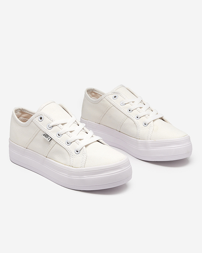OUTLET Damenturnschuhe, ecrufarben, Colanti. Schuhwerk