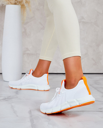 Baym Damen-Sportschuhe in Weiß und Orange - Schuhe