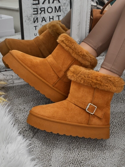 Royalfashion Kurze Damenstiefel a'la Schneestiefel Myrelle