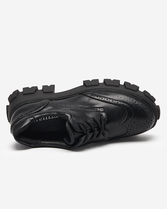 Schwarzer Damenschuh mit durchbrochenem Akzent Uneri - Footwear