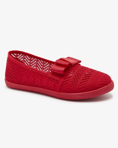 Rote Mädchen-Sneakers mit Schleife Lolisa - Schuhe