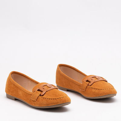 Loafer aus Öko-Wildleder für Damen in der Farbe Reiaka Camel - Schuhe