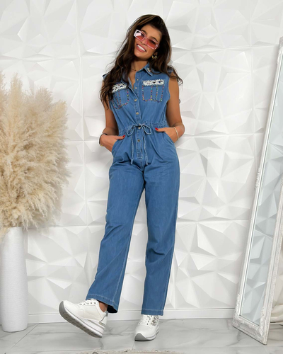 Royalfashion Damenanzug mit Zirkonen und Perlen
