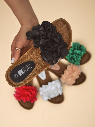 Royalfashion Жіночі шльопанці з квіточками Flora Soft