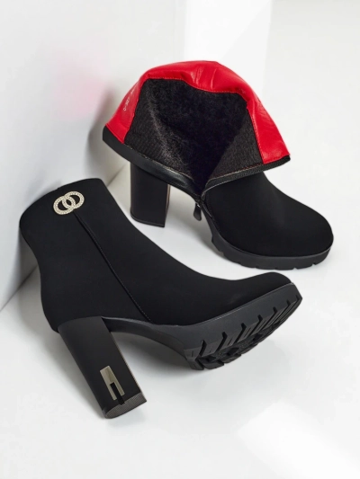 Olivane Damenstiefeletten aus mattem Öko-Leder