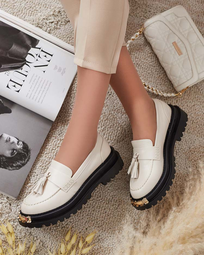 Royalfashion Damen Mokassins mit Quasten Fresosne