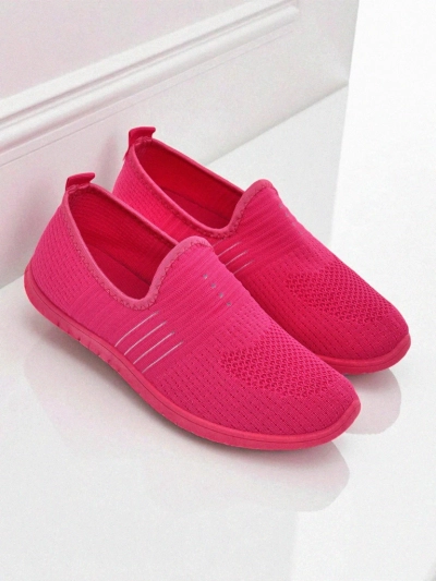 Damen Mokassins Perseida komfortabler Stoff orange für Frühling und Sommer