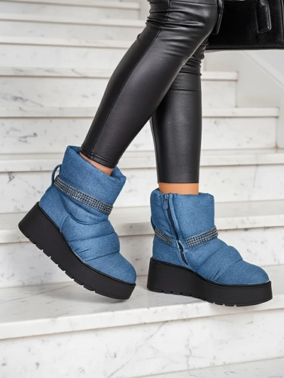 Royalfashion Damen Keil-Snowboots Renosi