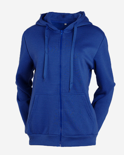 Marineblaues Sweatshirt mit Kapuze für Damen - Kleidung