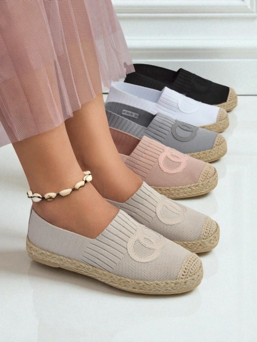 Aurelia Espadryle Royalfashion Бежеві - Плоскі жіночі туфлі без застібок