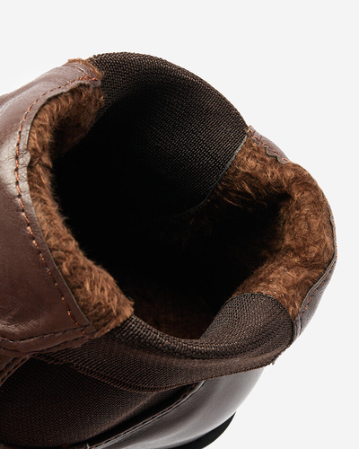 Royalfashion Чорні жіночі черевики a'la sztyblety з прикрасами Ederte