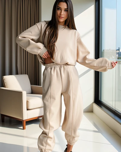 Royalfashion Damen Baumwoll-Trainingsanzug Set