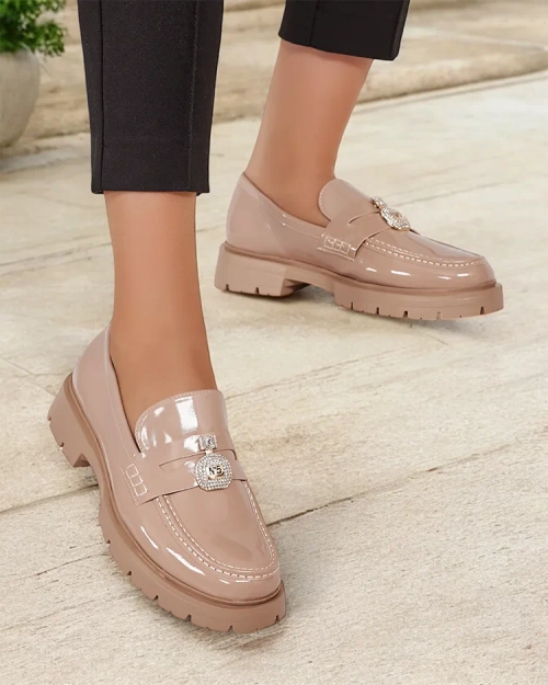 Royalfashion Жіночі лаковані мокасини Bemies