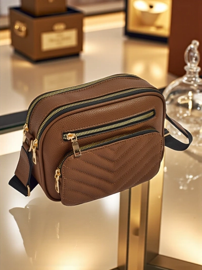 Kleine Damenhandtasche aus Öko-Leder Lunar Elegance