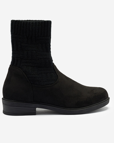 Schwarze Damenstiefel a'la sock Asencion - Footwear