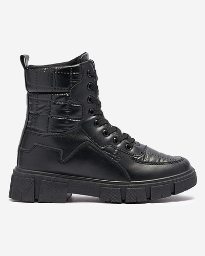 OUTLET Чорні жіночі неутеплені черевики баггі Qertera- Footwear