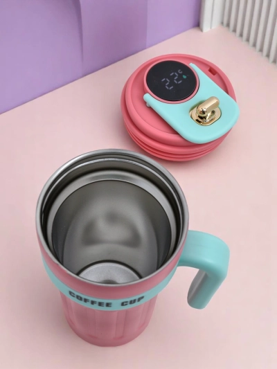 Royalfashion Thermobecher mit Ausguss und Temperatursensor Kaffeebecher